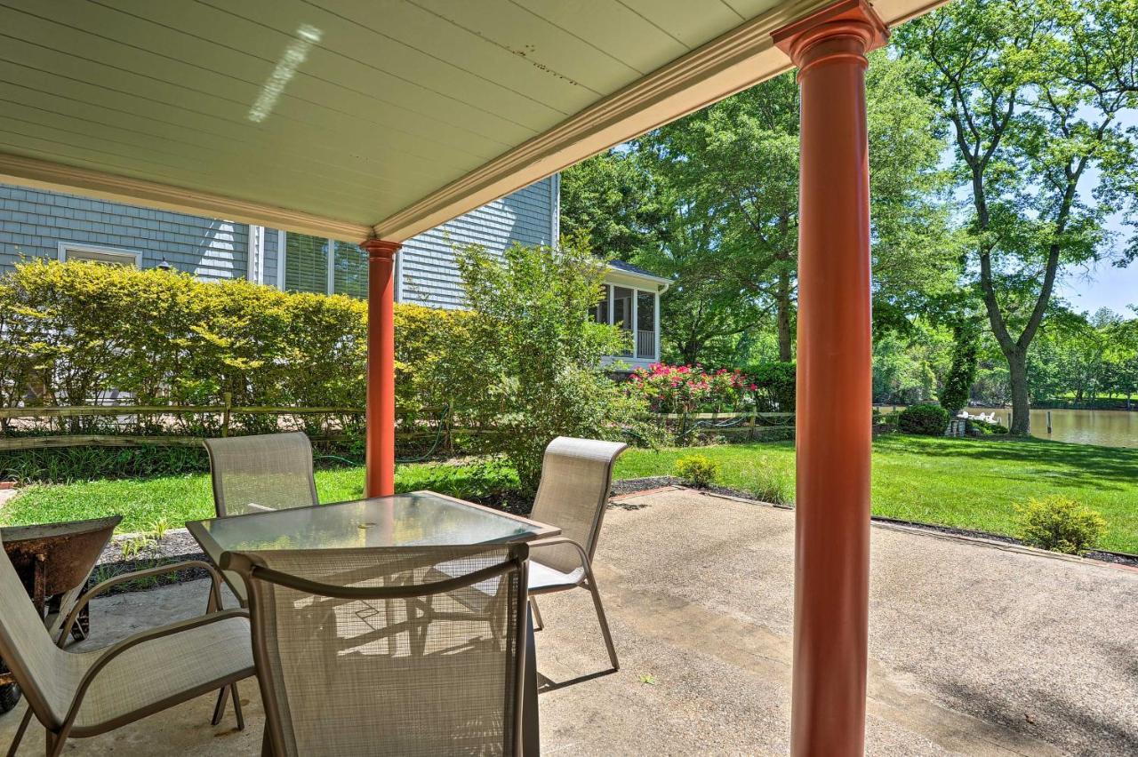 Waterfront Annapolis Home Fire Pit And Fishing Pier Exterior photo